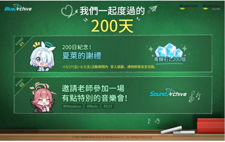 《蔚蓝档案》举办0.5周年200日纪念、线上音乐会「SoundArchive」！(《蔚蓝档案》邂逅测试)