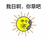 太阳给草打电话表情包