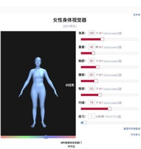 身高体重体型模拟器国际版