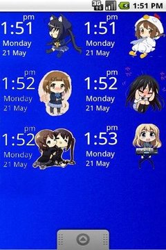 Chibi K-ON Clock Widget国际版