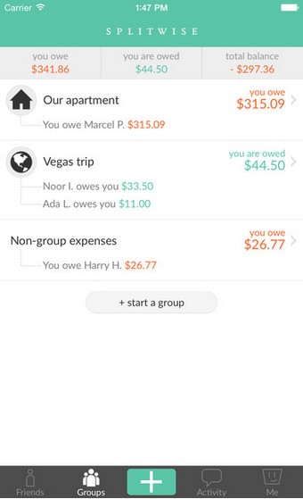 Splitwise免费版