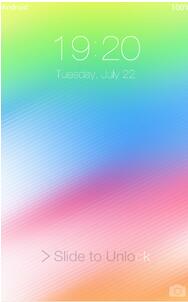 iOS 8 lock screen移动版