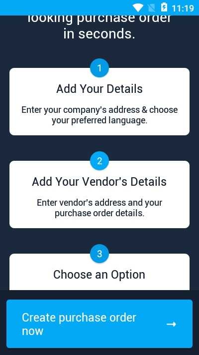 Purchase Order Generatorapp