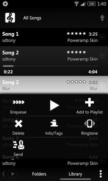 PowerAMP Black and White Skin中文版