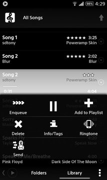 PowerAMP Black and White Skin中文版