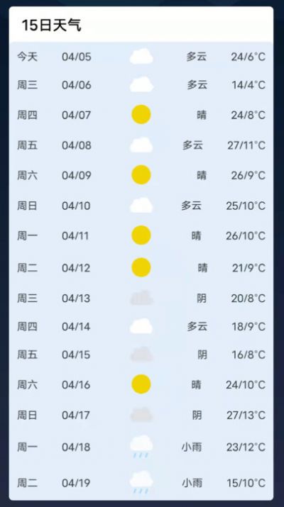 准时天气大字版客户端中文版