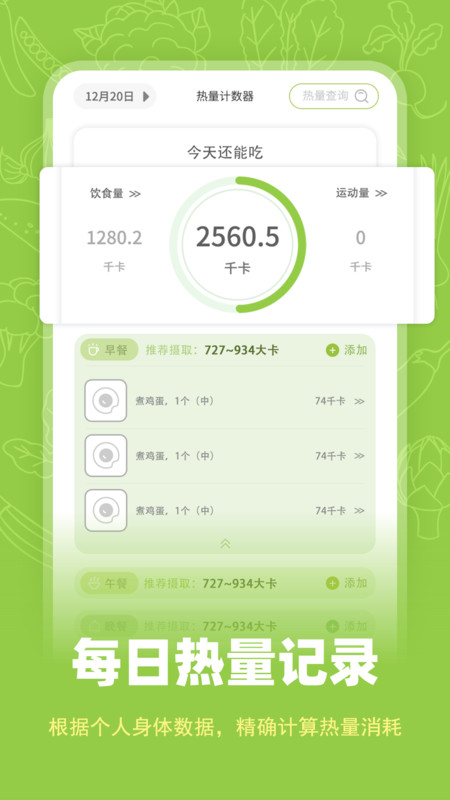 热量计数器app